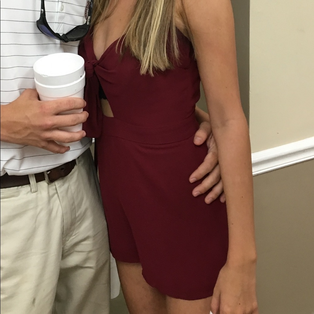Maroon Target romper